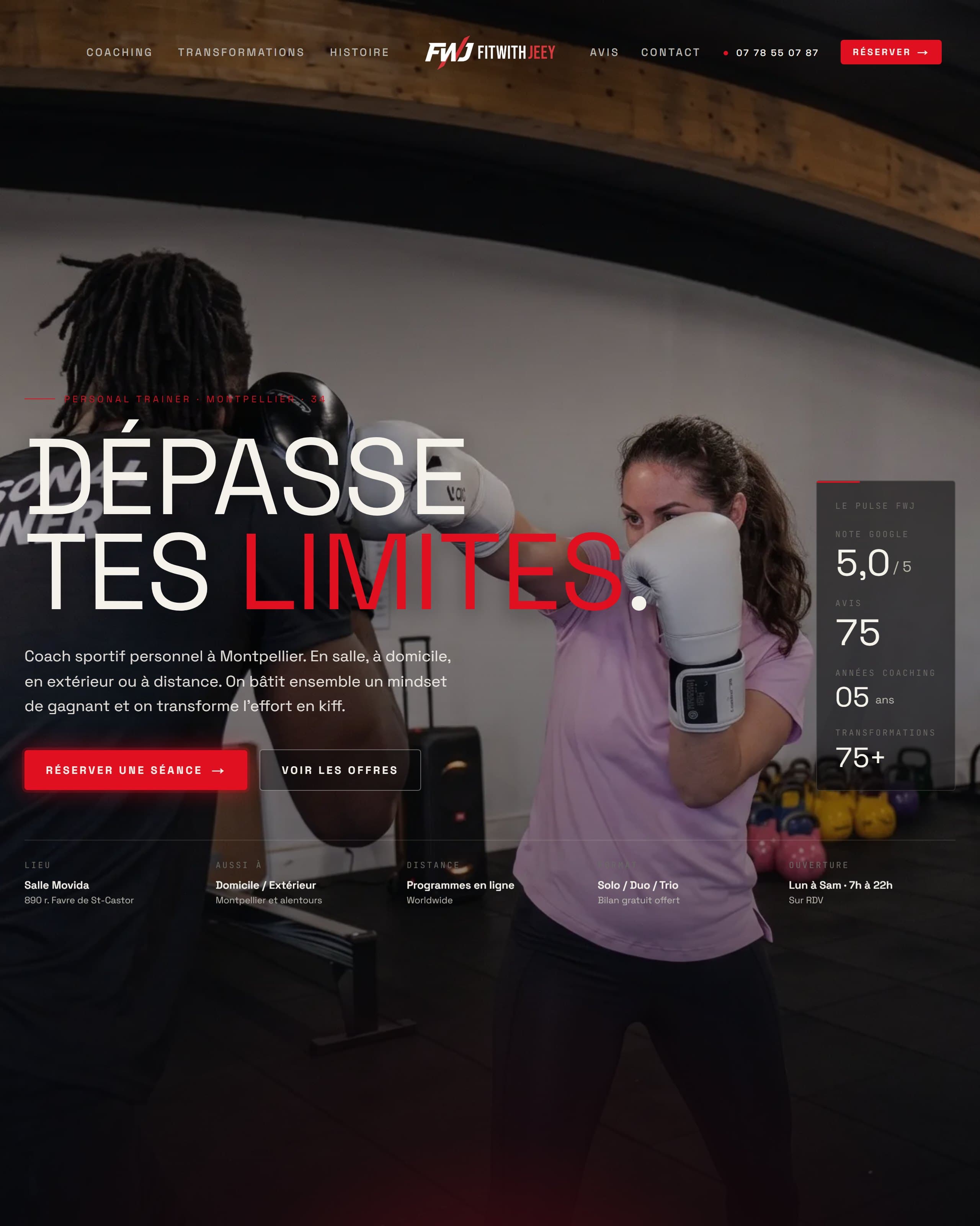 Coach Jeey · FWJ · Coach sportif personnel